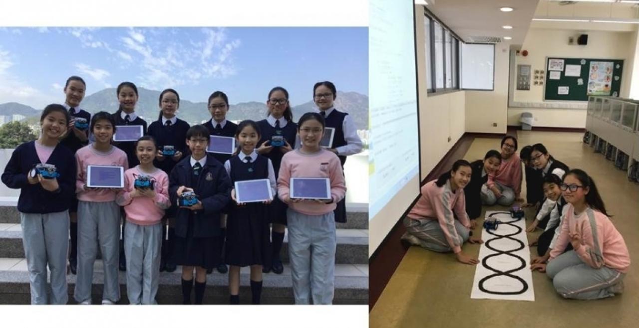 同學對利用mBlock設計程式來驅動機器人感興趣